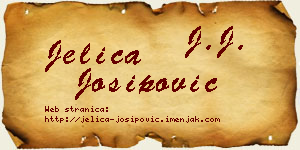 Jelica Josipović vizit kartica